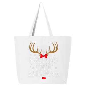 Pretend I'm a Reindeer Funny Easy Christmas Costume 25L Jumbo Tote