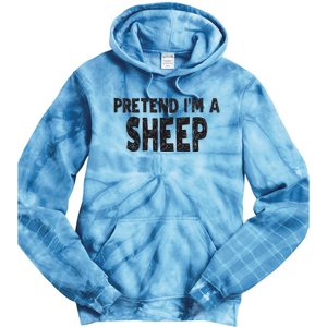 Pretend IM A Easy Lamb Halloween Costume Tie Dye Hoodie