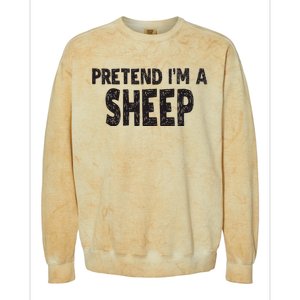 Pretend IM A Easy Lamb Halloween Costume Colorblast Crewneck Sweatshirt