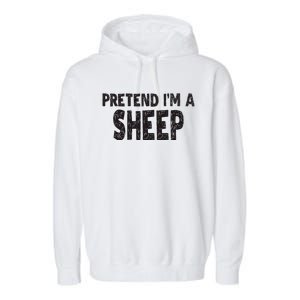 Pretend IM A Easy Lamb Halloween Costume Garment-Dyed Fleece Hoodie