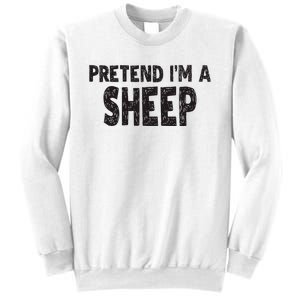 Pretend IM A Easy Lamb Halloween Costume Sweatshirt