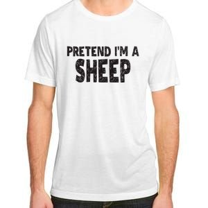 Pretend IM A Easy Lamb Halloween Costume Adult ChromaSoft Performance T-Shirt