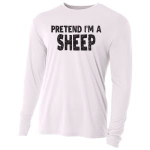 Pretend IM A Easy Lamb Halloween Costume Cooling Performance Long Sleeve Crew