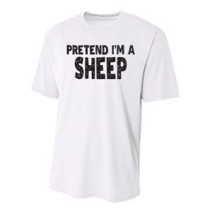 Pretend IM A Easy Lamb Halloween Costume Performance Sprint T-Shirt