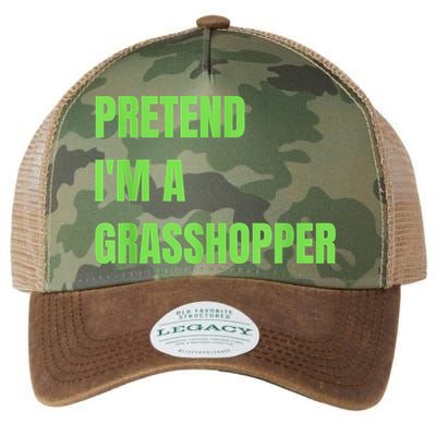 Pretend I'm a Grasshopper Halloween Costume Legacy Tie Dye Trucker Hat