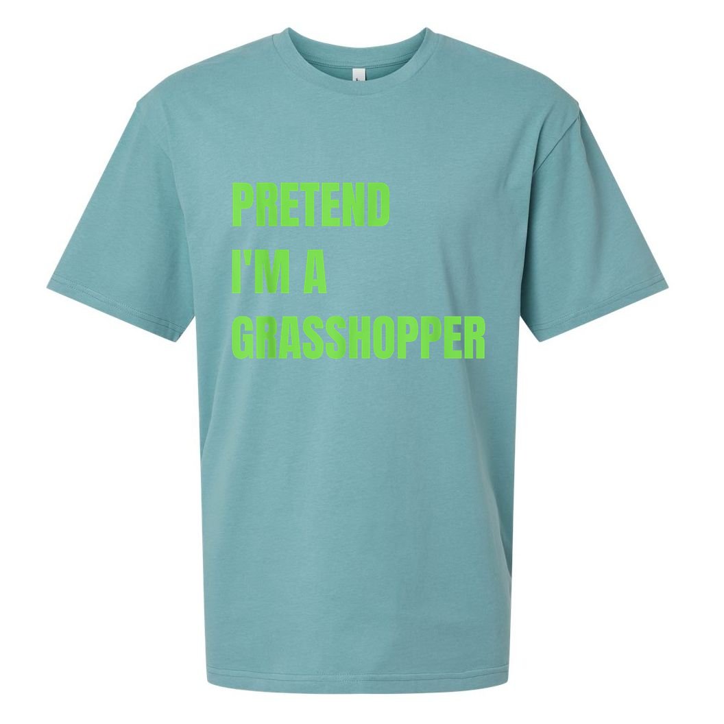 Pretend I'm a Grasshopper Halloween Costume Sueded Cloud Jersey T-Shirt