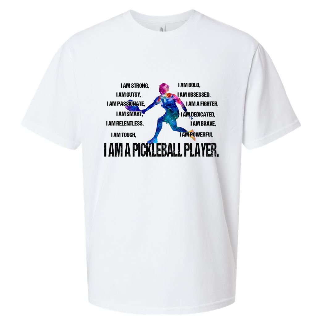 Pickleball I Am Trong Sueded Cloud Jersey T-Shirt