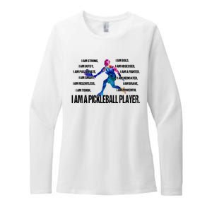 Pickleball I Am Trong Womens CVC Long Sleeve Shirt