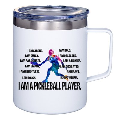 Pickleball I Am Trong 12oz Stainless Steel Coffee Mug