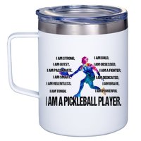 Pickleball I Am Trong 12oz Stainless Steel Coffee Mug