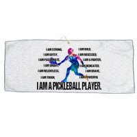 Pickleball I Am Trong Large Microfiber Waffle Golf Towel