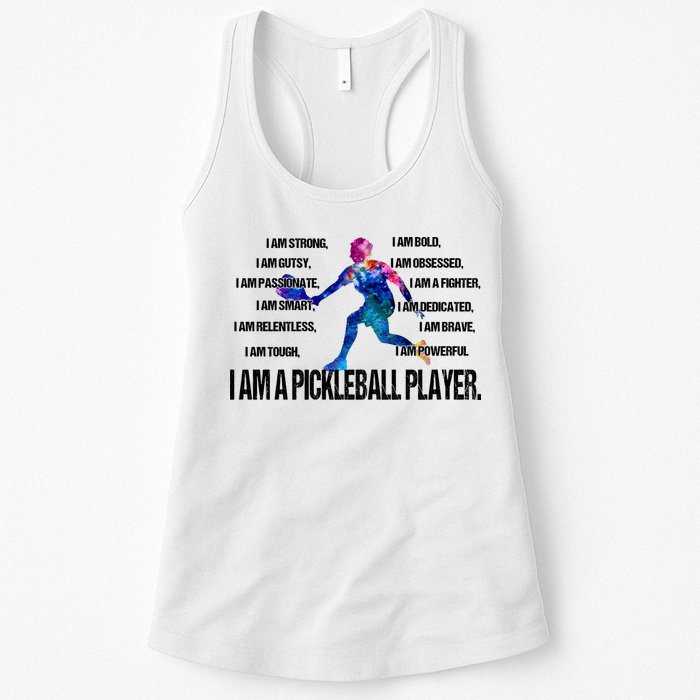 Pickleball I Am Trong Womens Tank Top