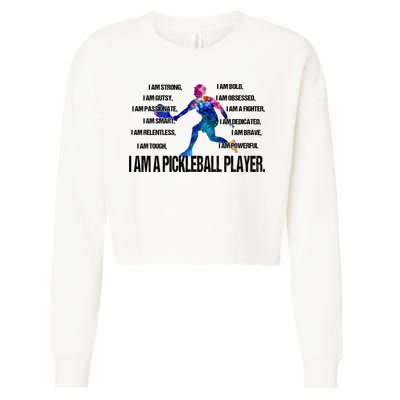 Pickleball I Am Trong Cropped Pullover Crew