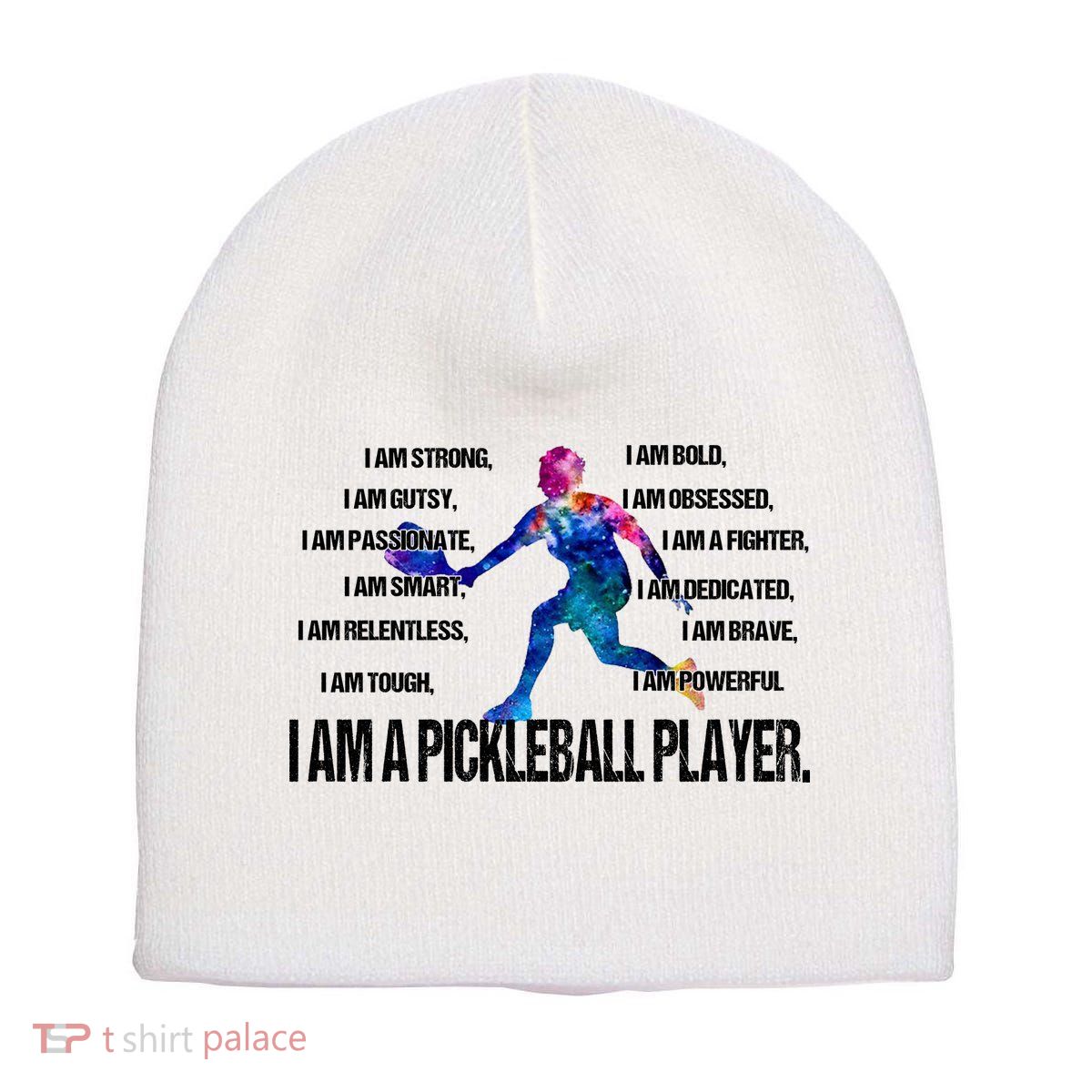 Pickleball I Am Trong Short Acrylic Beanie