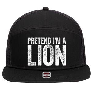 Pretend IM A Lion Matching Costume 7 Panel Mesh Trucker Snapback Hat