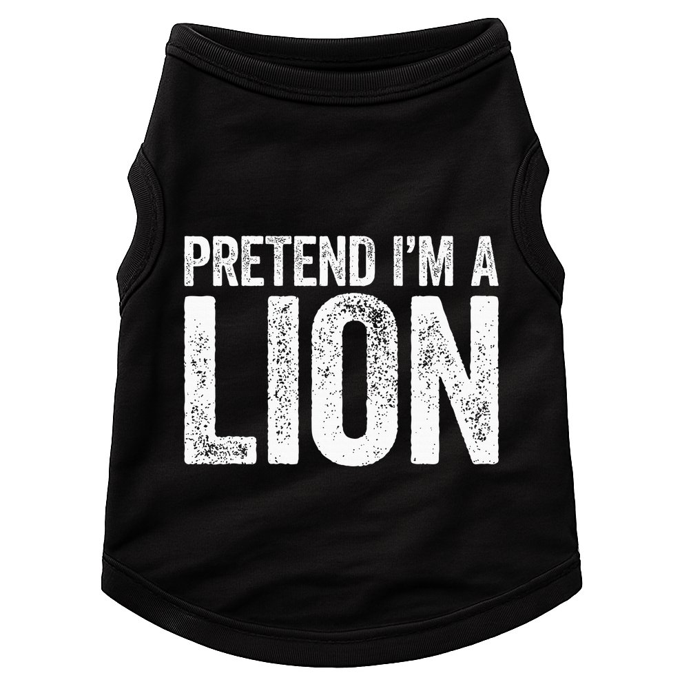 Pretend IM A Lion Matching Costume Doggie Tank