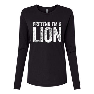 Pretend IM A Lion Matching Costume Womens Cotton Relaxed Long Sleeve T-Shirt