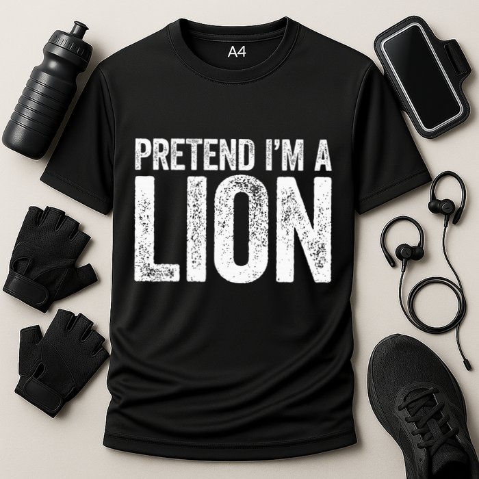 Pretend IM A Lion Matching Costume Cooling Performance Crew T-Shirt