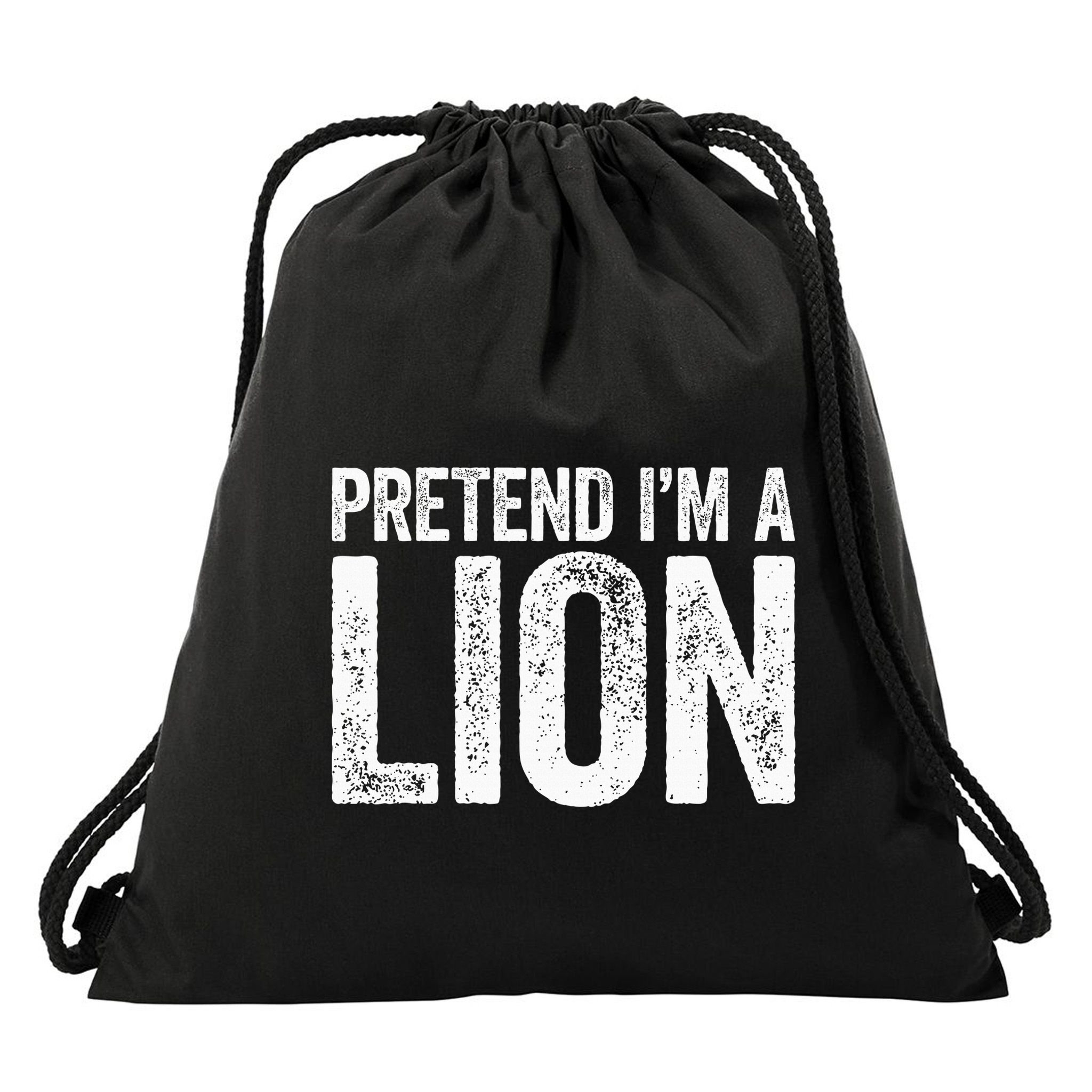 Pretend IM A Lion Matching Costume Drawstring Bag