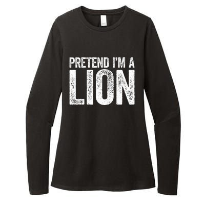 Pretend IM A Lion Matching Costume Womens CVC Long Sleeve Shirt