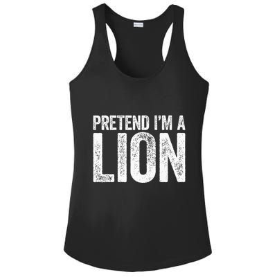 Pretend IM A Lion Matching Costume Ladies PosiCharge Competitor Racerback Tank