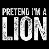 Pretend IM A Lion Matching Costume Youth Performance Sprint T-Shirt