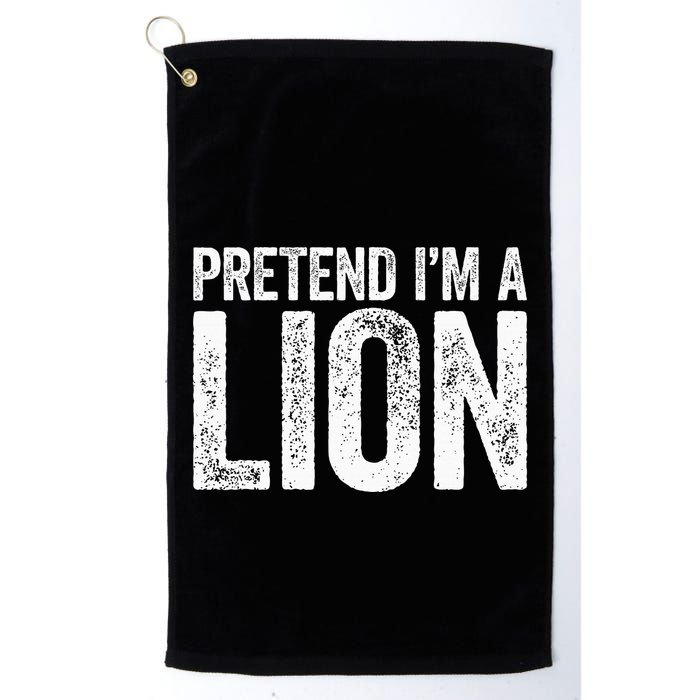 Pretend IM A Lion Matching Costume Golf Towel