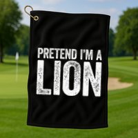 Pretend IM A Lion Matching Costume Golf Towel