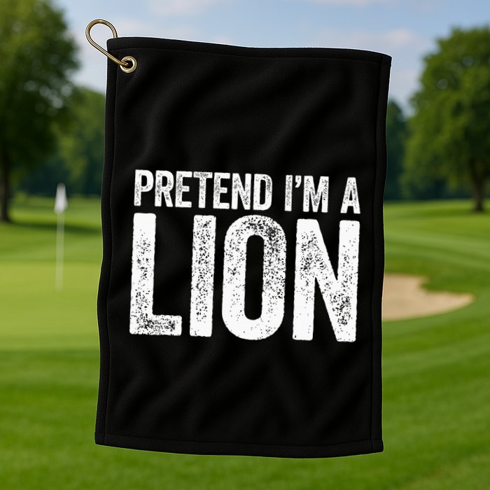 Pretend IM A Lion Matching Costume Golf Towel