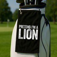 Pretend IM A Lion Matching Costume Golf Towel