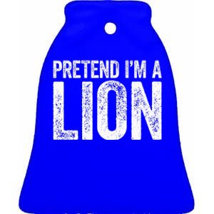 Pretend IM A Lion Matching Costume Ceramic Bell Ornament