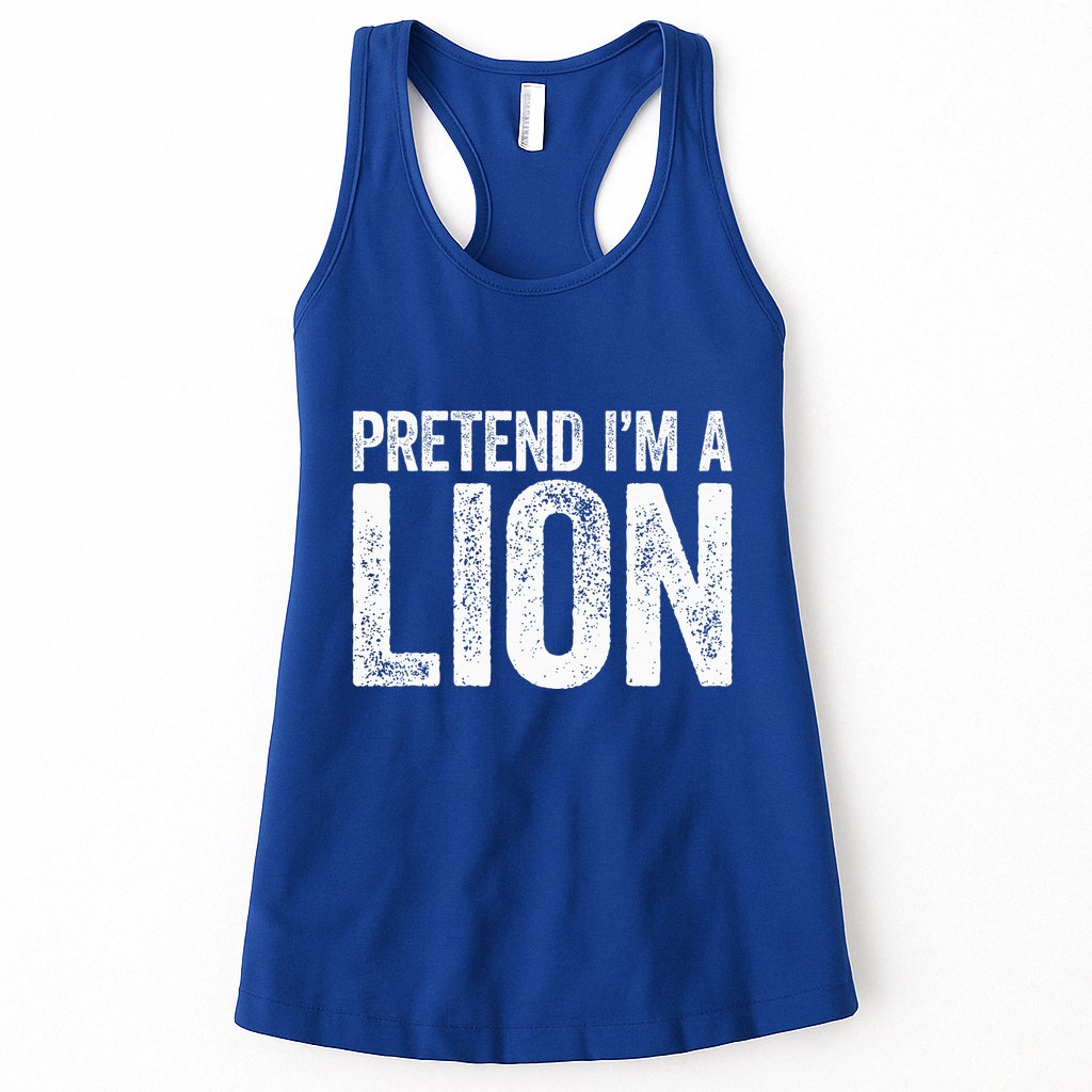 Pretend IM A Lion Matching Costume Womens Tank Top