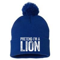 Pretend IM A Lion Matching Costume Pom Pom 12in Knit Beanie