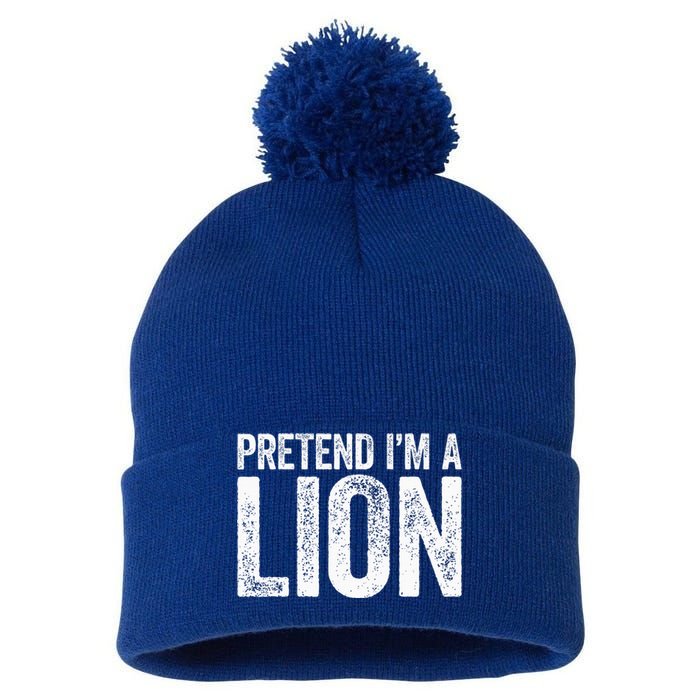 Pretend IM A Lion Matching Costume Pom Pom 12in Knit Beanie