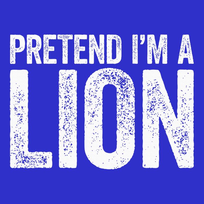 Pretend IM A Lion Matching Costume Stripe Pom Pom Beanie