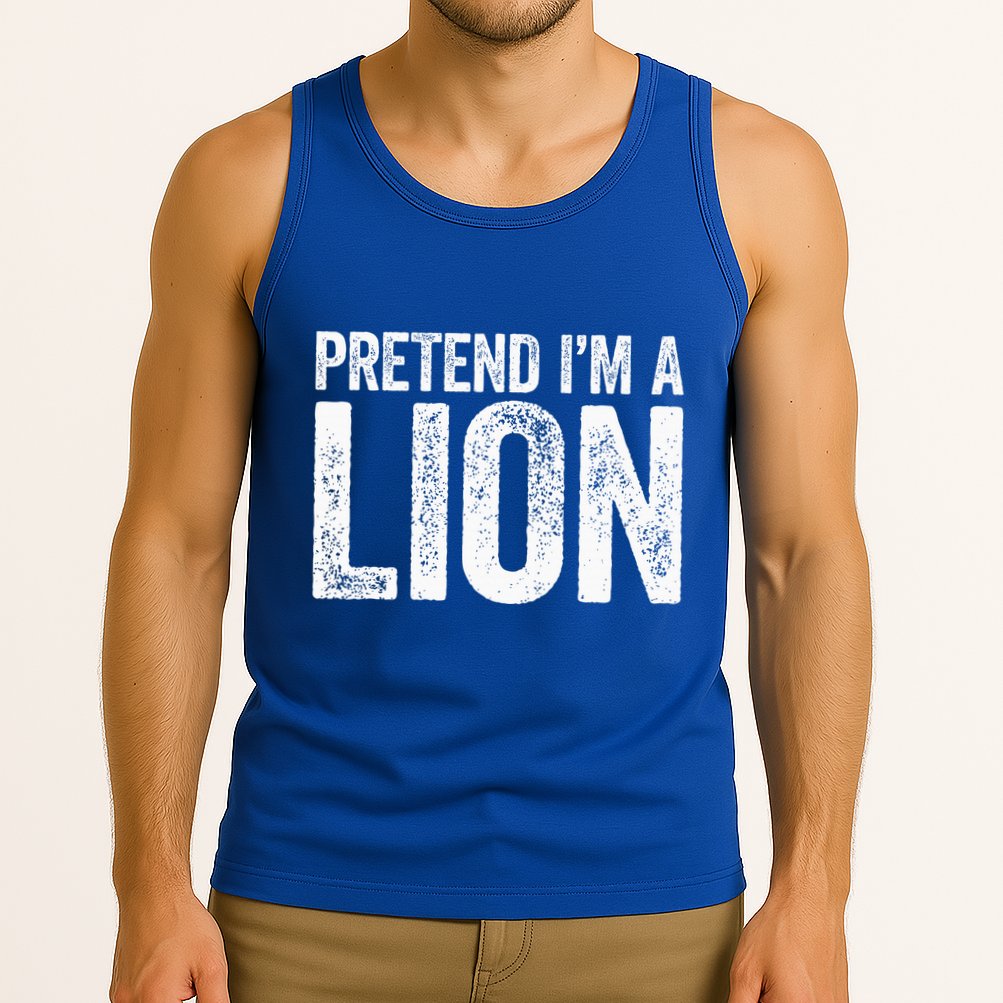 Pretend IM A Lion Matching Costume Tank Top