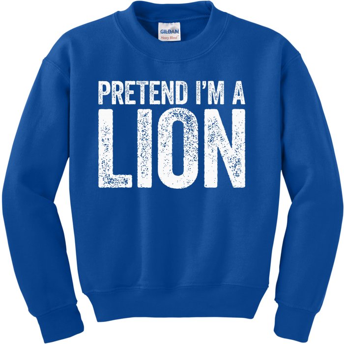 Pretend IM A Lion Matching Costume Kids Sweatshirt