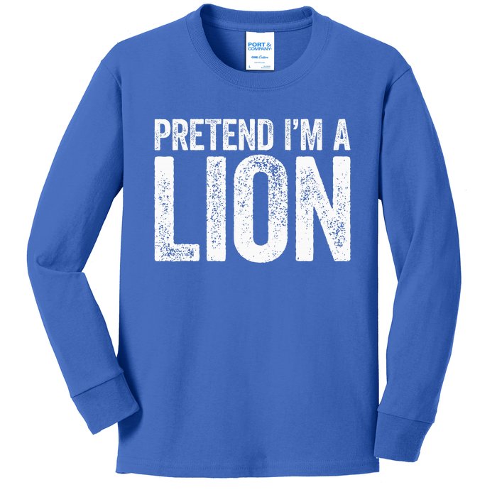 Pretend IM A Lion Matching Costume Kids Long Sleeve Shirt