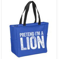 Pretend IM A Lion Matching Costume Zip Tote Bag