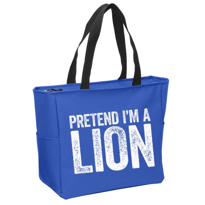 Pretend IM A Lion Matching Costume Zip Tote Bag