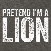 Pretend IM A Lion Matching Costume Cotton Canvas Backpack