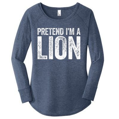 Pretend IM A Lion Matching Costume Women's Perfect Tri Tunic Long Sleeve Shirt