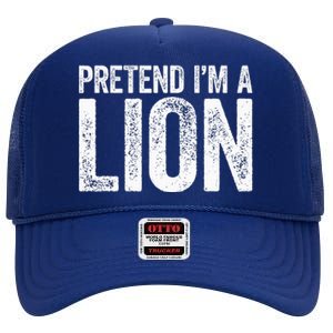 Pretend IM A Lion Matching Costume High Crown Mesh Back Trucker Hat