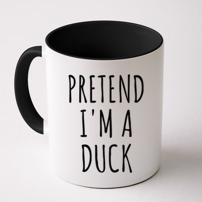 Pretend IM A Duck Funny Lazy Easy Duck Halloween Coffee Mug