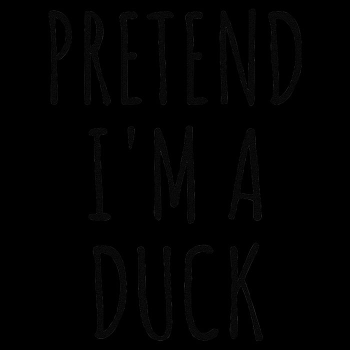 Pretend IM A Duck Funny Lazy Easy Duck Halloween Wool Snapback Cap