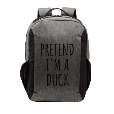 Pretend IM A Duck Funny Lazy Easy Duck Halloween Vector Backpack