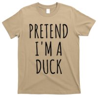 Pretend IM A Duck Funny Lazy Easy Duck Halloween T-Shirt