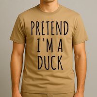 Pretend IM A Duck Funny Lazy Easy Duck Halloween T-Shirt