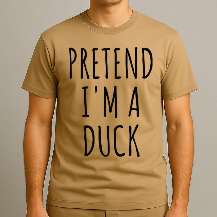 Pretend IM A Duck Funny Lazy Easy Duck Halloween T-Shirt