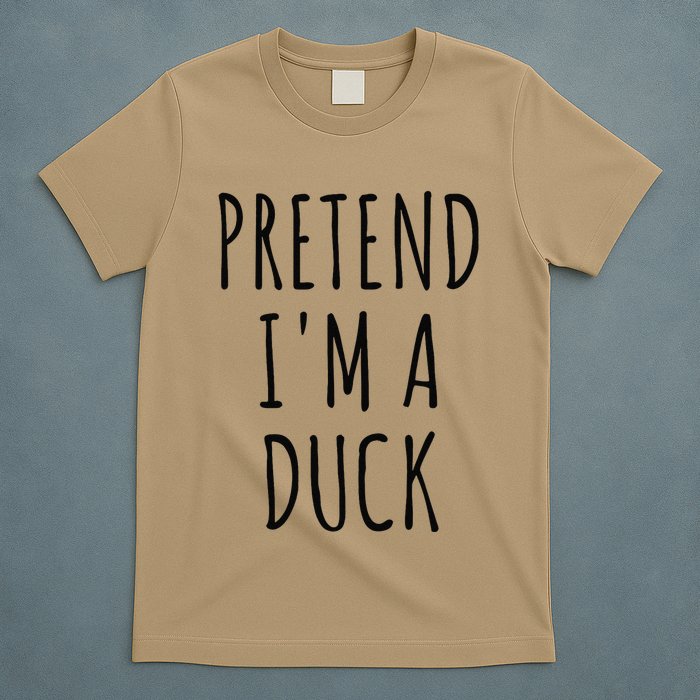 Pretend IM A Duck Funny Lazy Easy Duck Halloween T-Shirt
